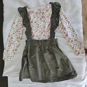 Carter's Floral Top with Olive Accents